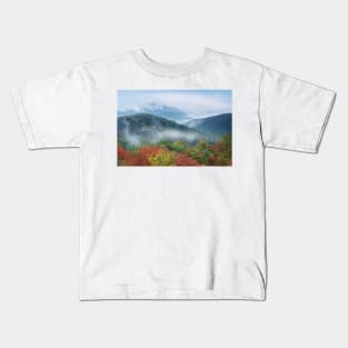 Broadleaf Forest In Fall Colors As Seen From Buck Hollow Overlook Skyline Drive Shenandoah National Park Kids T-Shirt